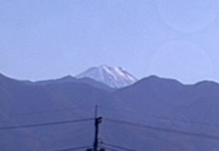 工場から見える富士山