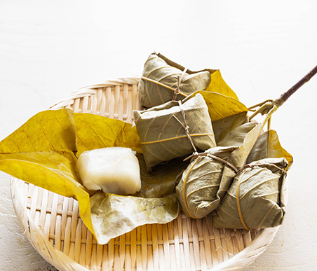 春の薬木　ホオノキ：モクレン科　生薬名：厚朴（こうぼく）朴葉餅